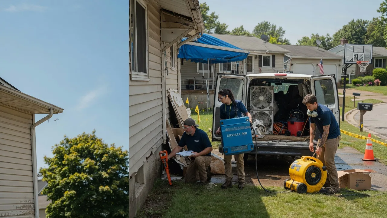 Ceiling Leak Cleanup in New Harmony, IN near me