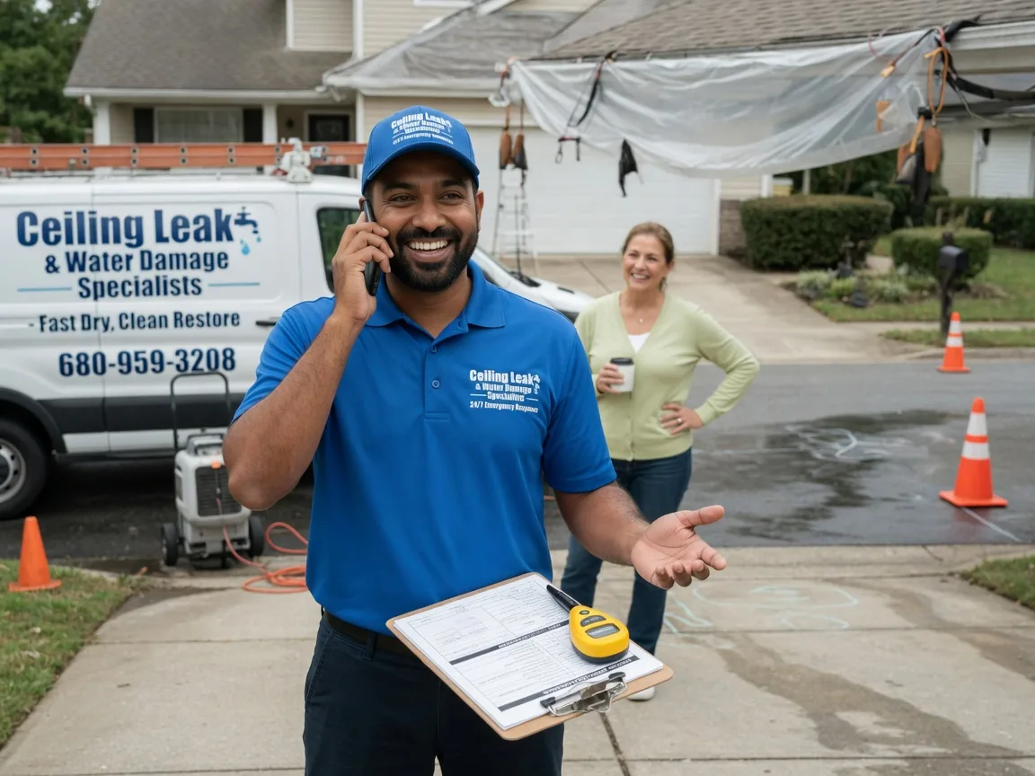 Ceiling Leak Cleanup New Harmony, IN FAQs